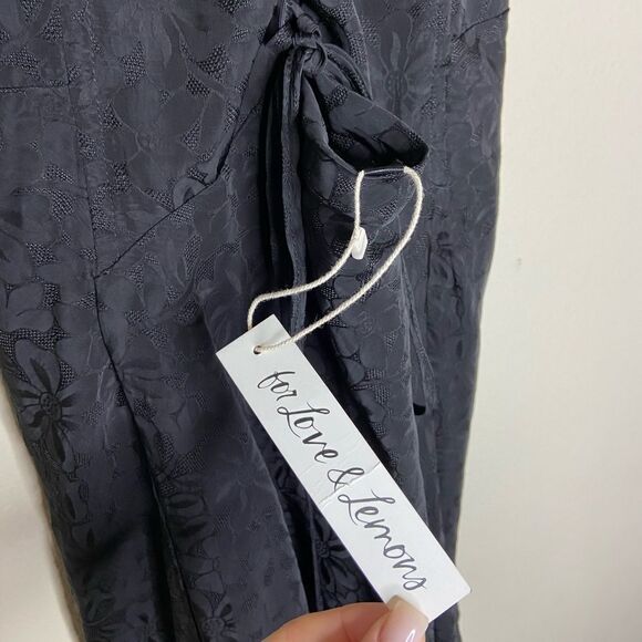 NWT For Love & Lemons Janet Mini Black Dress Size XS - Picture 13 of 13